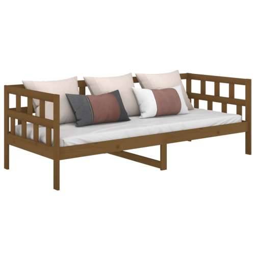 Dnevni ležaj od masivne borovine smeđa boja meda 80 x 200 cm - boja meda 80 x 200 cm Cijena