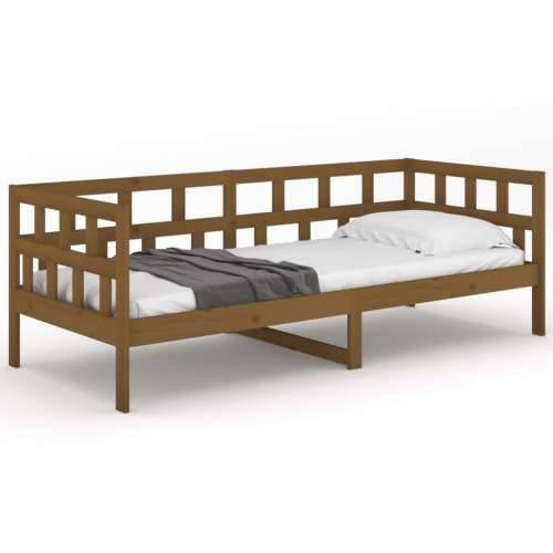 Dnevni ležaj od masivne borovine smeđa boja meda 80 x 200 cm - boja meda 80 x 200 cm Cijena
