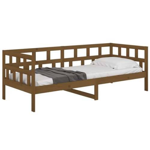 Dnevni ležaj od masivne borovine smeđa boja meda 80 x 200 cm - boja meda 80 x 200 cm Cijena