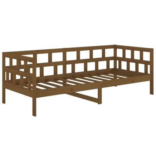 Dnevni ležaj od masivne borovine smeđa boja meda 80 x 200 cm - boja meda 80 x 200 cm Cijena