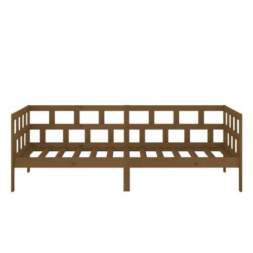 Dnevni ležaj od masivne borovine smeđa boja meda 80 x 200 cm - boja meda 80 x 200 cm Cijena