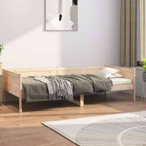Dnevni ležaj od masivne borovine 80 x 200 cm - Prirodna 80 x 200 cm Cijena