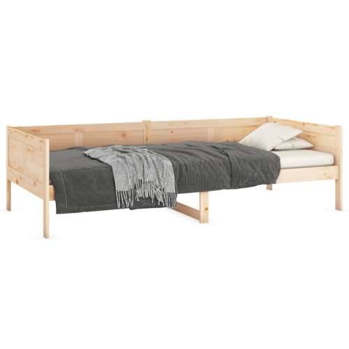 Dnevni ležaj od masivne borovine 80 x 200 cm - Prirodna 80 x 200 cm Cijena