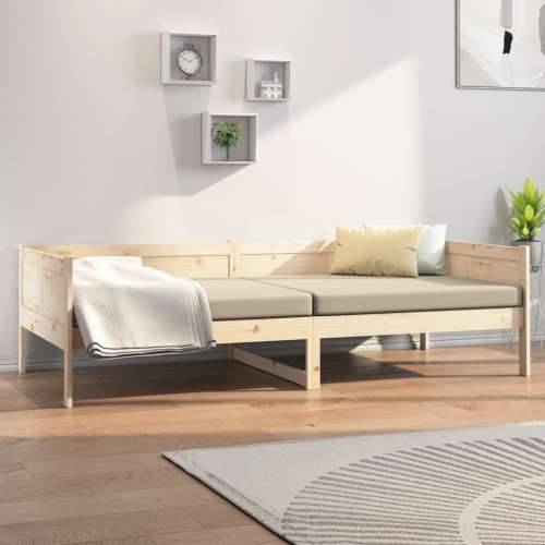 Dnevni ležaj od masivne borovine 80 x 200 cm - Prirodna 80 x 200 cm Cijena