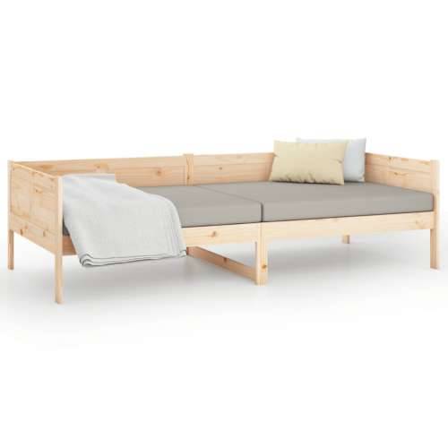 Dnevni ležaj od masivne borovine 80 x 200 cm - Prirodna 80 x 200 cm Cijena