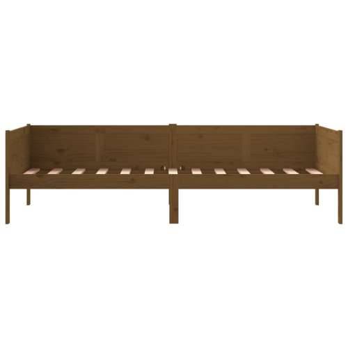 Dnevni ležaj od masivne borovine smeđa boja meda 80 x 200 cm - boja meda 80 x 200 cm Cijena