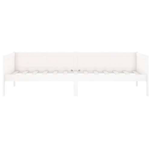 Dnevni ležaj bijeli od masivne borovine 90 x 190 cm - Bijela 90 x 190 cm Cijena