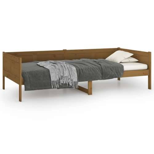 Dnevni ležaj od masivne borovine smeđa boja meda 90 x 190 cm - boja meda 90 x 190 cm Cijena