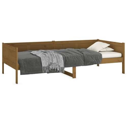 Dnevni ležaj od masivne borovine smeđa boja meda 90 x 190 cm - boja meda 90 x 190 cm Cijena