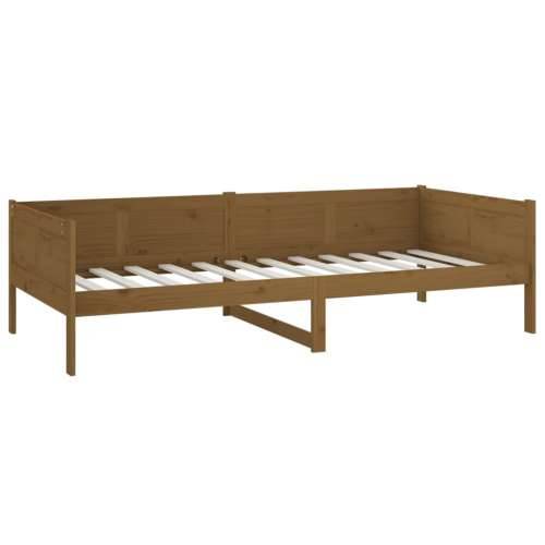 Dnevni ležaj od masivne borovine smeđa boja meda 90 x 190 cm - boja meda 90 x 190 cm Cijena