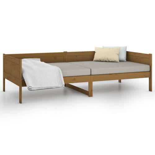 Dnevni ležaj od masivne borovine smeđa boja meda 90 x 190 cm - boja meda 90 x 190 cm Cijena