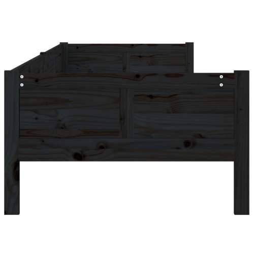 Dnevni ležaj od masivne borovine crni 90 x 190 cm - Crna 90 x 190 cm Cijena