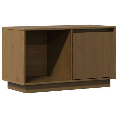 TV ormarić smeđa boja meda 74 x 35 x 44 cm od masivne borovine - boja meda 1 Cijena