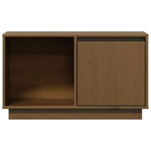 TV ormarić smeđa boja meda 74 x 35 x 44 cm od masivne borovine - boja meda 1 Cijena