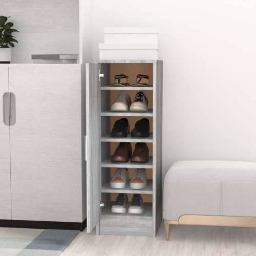 Ormarić za cipele sivi hrast 32 x 35 x 92 cm konstruirano drvo - Sivi hrast sonoma 31.5 x 35 x 92 cm 1 shoe cabinet with door Cijena
