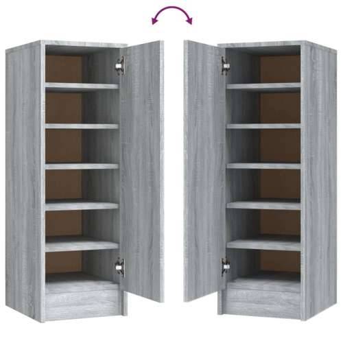 Ormarić za cipele sivi hrast 32 x 35 x 92 cm konstruirano drvo - Sivi hrast sonoma 31.5 x 35 x 92 cm 1 shoe cabinet with door Cijena