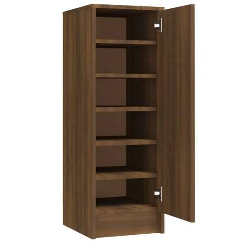 Ormarić za cipele smeđi hrast 32 x 35 x 92 cm konstruirano drvo - Smeđi hrast 31.5 x 35 x 92 cm 1 shoe cabinet with door Cijena