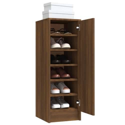 Ormarić za cipele smeđi hrast 32 x 35 x 92 cm konstruirano drvo - Smeđi hrast 31.5 x 35 x 92 cm 1 shoe cabinet with door Cijena