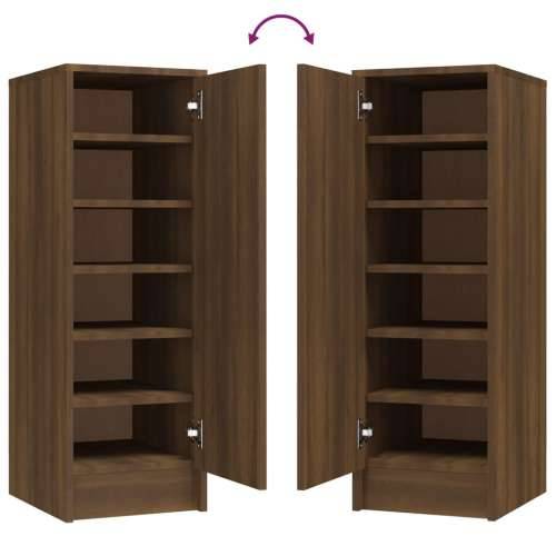 Ormarić za cipele smeđi hrast 32 x 35 x 92 cm konstruirano drvo - Smeđi hrast 31.5 x 35 x 92 cm 1 shoe cabinet with door Cijena