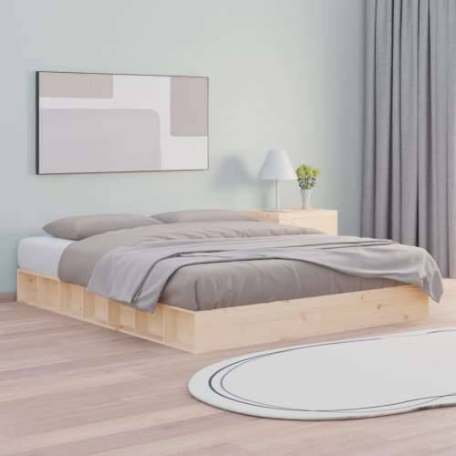 Okvir za krevet 160x200 cm od masivne borovine - Prirodna 160 x 200 cm Cijena