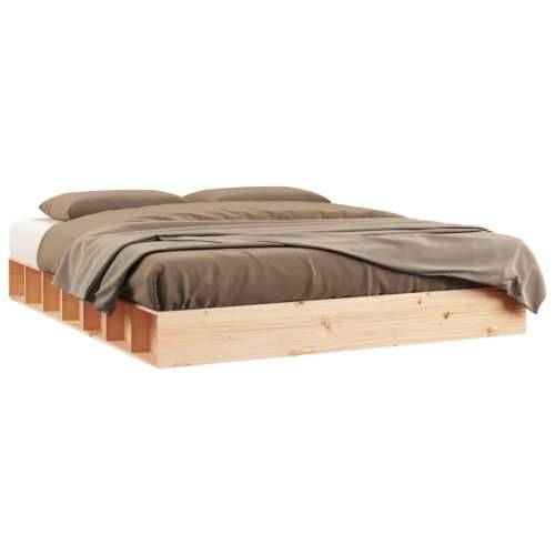 Okvir za krevet 160x200 cm od masivne borovine - Prirodna 160 x 200 cm Cijena