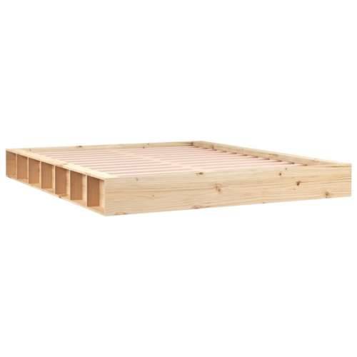 Okvir za krevet 160x200 cm od masivne borovine - Prirodna 160 x 200 cm Cijena