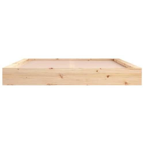 Okvir za krevet 160x200 cm od masivne borovine - Prirodna 160 x 200 cm Cijena