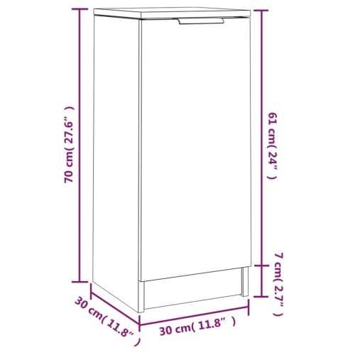 Komoda boja hrasta sonome 30 x 30 x 70 cm konstruirano drvo - sonoma hrast 1 Cijena