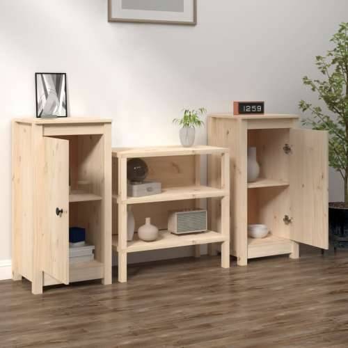 Komode 2 kom 39x35x80 cm od masivne borovine - Prirodna 2 Bočni ormarić s 1 vratima Cijena