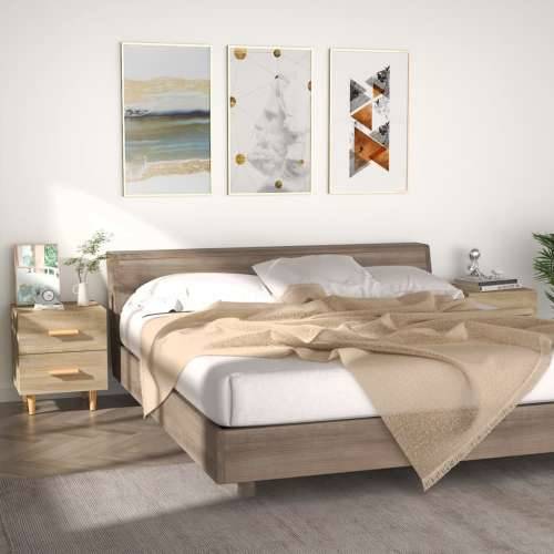 Noćni ormarići 2 kom boja hrasta sonome 40 x 35 x 47,5 cm - sonoma hrast 2 Cijena