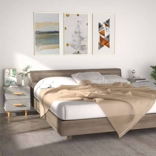 Noćni ormarići 2 kom siva boja betona 40 x 35 x 47,5 cm - Beton siva 2 Cijena