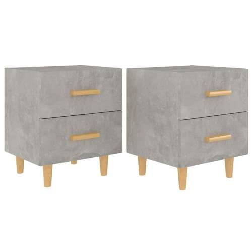 Noćni ormarići 2 kom siva boja betona 40 x 35 x 47,5 cm - Beton siva 2 Cijena