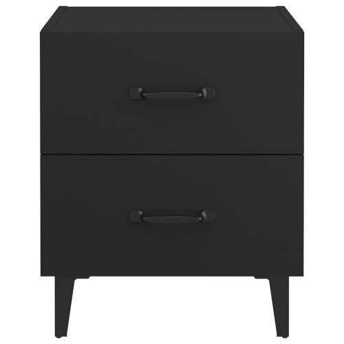 Noćni ormarići 2 kom crni 40 x 35 x 47,5 cm - Crna 2 Cijena