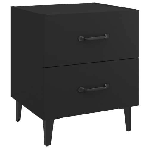 Noćni ormarići 2 kom crni 40 x 35 x 47,5 cm - Crna 2 Cijena