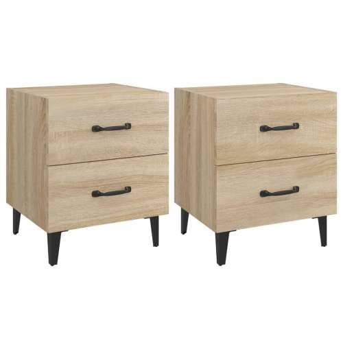 Noćni ormarići 2 kom boja hrasta sonome 40 x 35 x 47,5 cm - sonoma hrast 2 Cijena