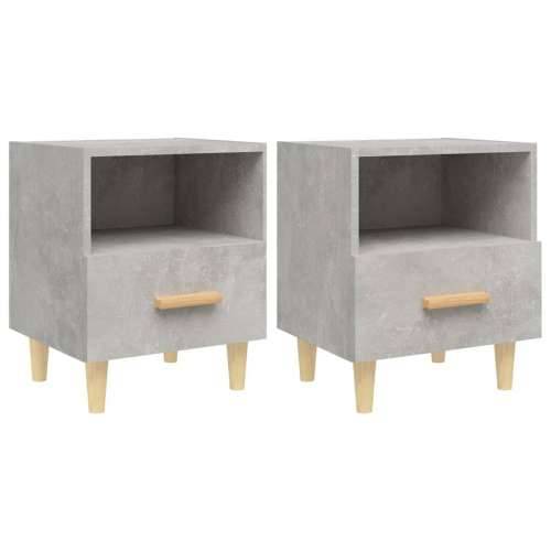 Noćni ormarići 2 kom siva boja betona 40 x 35 x 47 cm - Beton siva 2 Cijena