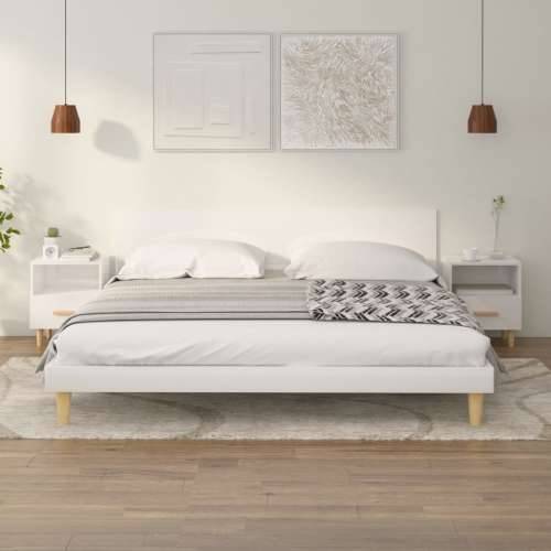 Noćni ormarići 2 kom visoki sjaj bijeli 40x35x47 cm - Visoko sjajno bijela 2 Cijena