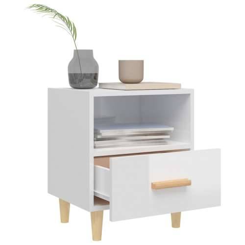 Noćni ormarići 2 kom visoki sjaj bijeli 40x35x47 cm - Visoko sjajno bijela 2 Cijena