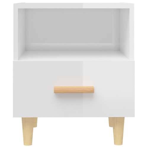 Noćni ormarići 2 kom visoki sjaj bijeli 40x35x47 cm - Visoko sjajno bijela 2 Cijena