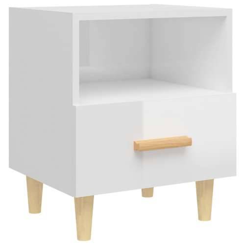 Noćni ormarići 2 kom visoki sjaj bijeli 40x35x47 cm - Visoko sjajno bijela 2 Cijena