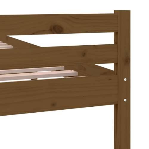 Okvir za krevet masivno drvo boja meda 135 x 190 cm bračni - boja meda 135 x 190 cm Cijena