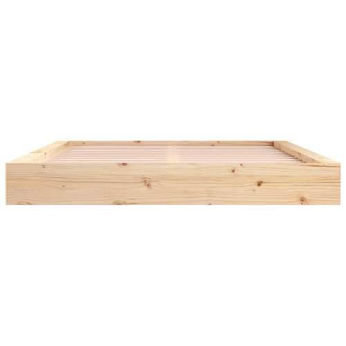 Okvir za krevet 140 x 200 cm od masivnog drva - Prirodna 140 x 200 cm Cijena