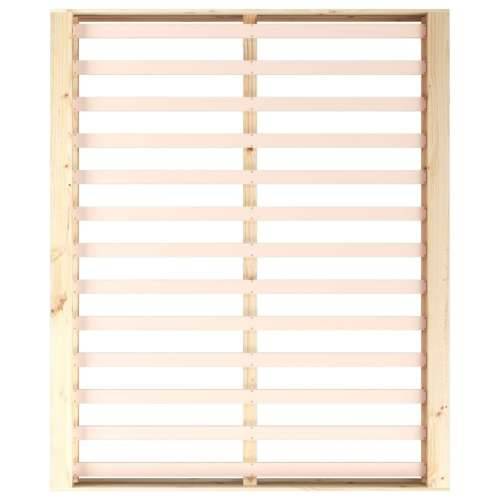 Okvir za krevet 120 x 200 cm od masivnog drva - Prirodna 120 x 200 cm Cijena