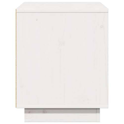 TV ormarić bijeli 74 x 35 x 44 cm od masivne borovine - Bijela 1 Cijena