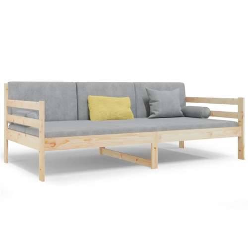 Dnevni krevet bez madraca 90 x 190 cm od masivne borovine - Prirodna 90 x 190 cm Cijena