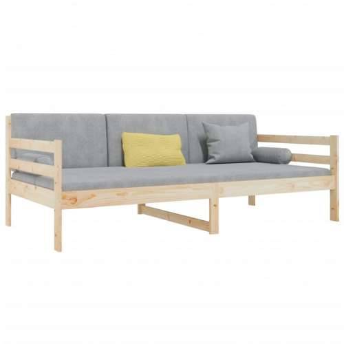 Dnevni krevet bez madraca 90 x 190 cm od masivne borovine - Prirodna 90 x 190 cm Cijena