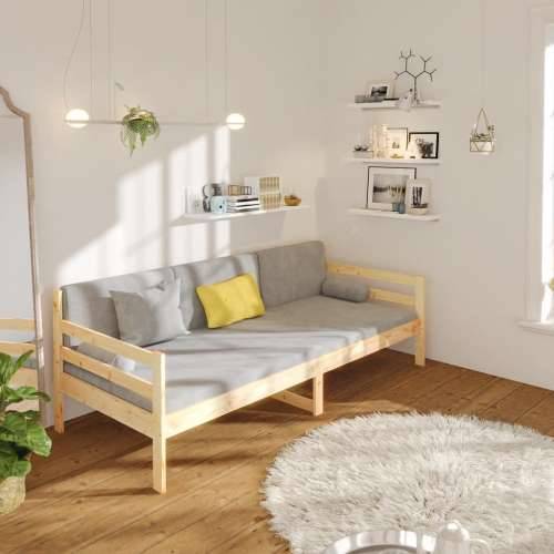 Dnevni krevet bez madraca 90 x 190 cm od masivne borovine - Prirodna 90 x 190 cm Cijena