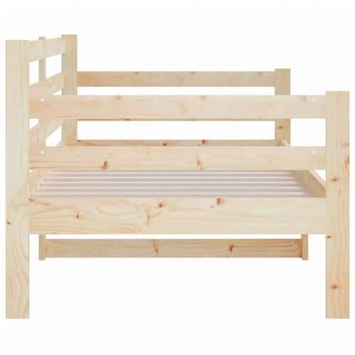 Dnevni krevet bez madraca 90 x 190 cm od masivne borovine - Prirodna 90 x 190 cm Cijena