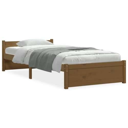 Okvir za krevet od masivnog drva boja meda 75x190 cm mali - boja meda 75 x 190 cm Cijena
