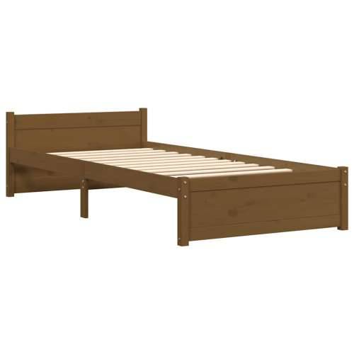 Okvir za krevet od masivnog drva boja meda 75x190 cm mali - boja meda 75 x 190 cm Cijena